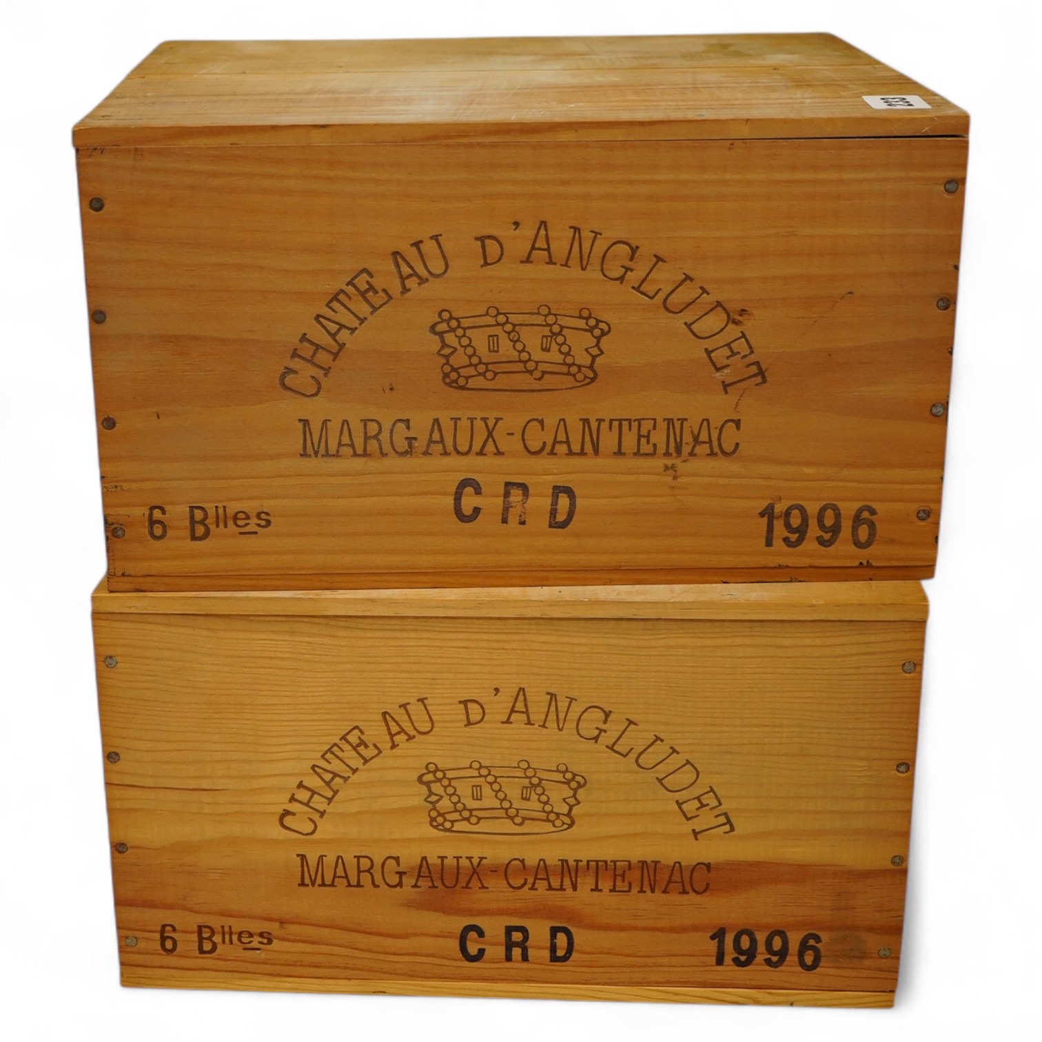 Twelve bottles of 1996 Chateau D'Angludet Margaux Cantenoc. (O.W.C)
